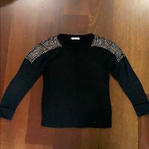 Black long sleeve sweater